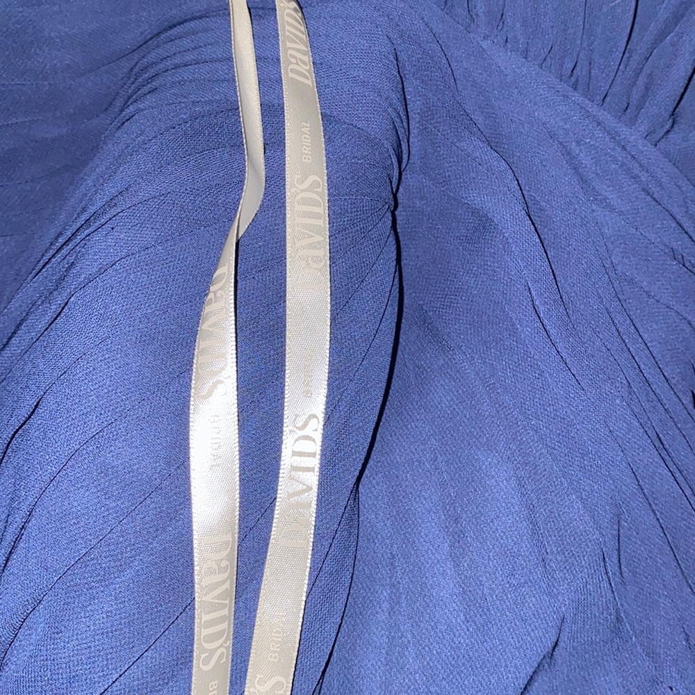 David’s Bridal Blue Formal Dress - Picture 3 of 7